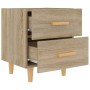 Bedside tables 2 units Sonoma oak color 40x35x47.5 cm by vidaXL, Nightstands - Ref: Foro24-811977, Price: 82,67 €, Discount: %