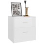 Nightstands 2 units glossy white plywood 40x30x40 cm by vidaXL, Nightstands - Ref: Foro24-801048, Price: 78,60 €, Discount: %