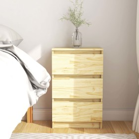 Mesita de noche madera maciza de pino 40x29,5x64 cm de vidaXL, Mesitas de noche - Ref: Foro24-808083, Precio: 53,88 €, Descue...