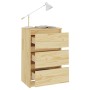 Solid pine wood bedside table 40x29.5x64 cm by vidaXL, Nightstands - Ref: Foro24-808083, Price: 49,26 €, Discount: %