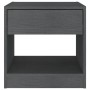 Mesita de noche madera maciza de pino gris 40x31x40 cm de vidaXL, Mesitas de noche - Ref: Foro24-808067, Precio: 35,65 €, Des...