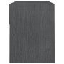 Mesita de noche madera maciza de pino gris 40x31x40 cm de vidaXL, Mesitas de noche - Ref: Foro24-808067, Precio: 35,65 €, Des...