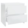 Nightstands 2 pcs glossy white engineered wood by vidaXL, Nightstands - Ref: Foro24-809858, Price: 87,20 €, Discount: %