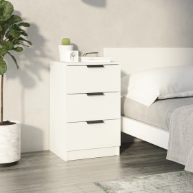 White nightstand 40x36x65 cm by vidaXL, Nightstands - Ref: Foro24-811268, Price: 59,99 €, Discount: %