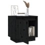 Solid black pine wood bedside table 40x30x40 cm by vidaXL, Nightstands - Ref: Foro24-813313, Price: 33,72 €, Discount: %