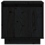 Solid black pine wood bedside table 40x30x40 cm by vidaXL, Nightstands - Ref: Foro24-813313, Price: 33,72 €, Discount: %