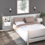 Mesitas de noche de pared 2 unidades blancas de vidaXL, Mesitas de noche - Ref: Foro24-810972, Precio: 79,39 €, Descuento: %