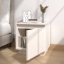 Solid white pine wood bedside table 40x30x40 cm by vidaXL, Nightstands - Ref: Foro24-813307, Price: 42,29 €, Discount: %