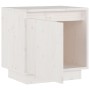 Mesita de noche de madera maciza de pino blanco 40x30x40 cm de vidaXL, Mesitas de noche - Ref: Foro24-813307, Precio: 42,29 €...