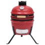 2 en 1 Barbacoa ahumadora Kamado de cerámica rojo 56 cm de vidaXL, Barbacoas - Ref: Foro24-316095, Precio: 231,35 €, Descuent...