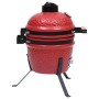 2 en 1 Barbacoa ahumadora Kamado de cerámica rojo 56 cm de vidaXL, Barbacoas - Ref: Foro24-316095, Precio: 231,35 €, Descuent...