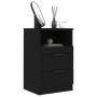 Black plywood nightstand by vidaXL, Nightstands - Ref: Foro24-811234, Price: 67,32 €, Discount: %