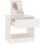 Mesita de noche madera maciza de pino blanco 40x31x40 cm de vidaXL, Mesitas de noche - Ref: Foro24-808065, Precio: 49,31 €, D...