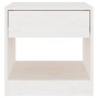 Mesita de noche madera maciza de pino blanco 40x31x40 cm de vidaXL, Mesitas de noche - Ref: Foro24-808065, Precio: 49,31 €, D...