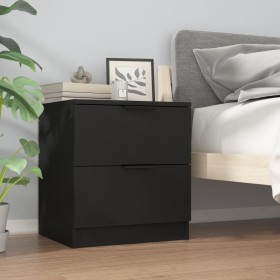 Mesita de noche madera contrachapada color negro de vidaXL, Mesitas de noche - Ref: Foro24-811216, Precio: 56,99 €, Descuento: %