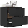 Mesita de noche madera contrachapada color negro de vidaXL, Mesitas de noche - Ref: Foro24-811216, Precio: 56,99 €, Descuento: %