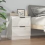 Glossy white plywood nightstand by vidaXL, Nightstands - Ref: Foro24-811226, Price: 49,66 €, Discount: %