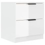 Glossy white plywood nightstand by vidaXL, Nightstands - Ref: Foro24-811226, Price: 49,66 €, Discount: %