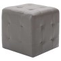 Puf 2 unidades cuero sintético gris 30x30x30 cm de vidaXL, Otomanas - Ref: Foro24-278381, Precio: 60,79 €, Descuento: %