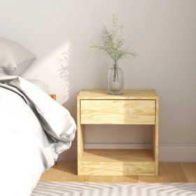 Mesita de noche madera maciza de pino 40x31x40 cm de vidaXL, Mesitas de noche - Ref: Foro24-808063, Precio: 36,70 €, Descuent...