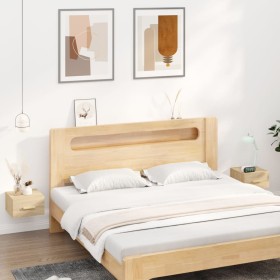 Wall bedside tables 2 pcs Sonoma oak color 35x35x20 cm by vidaXL, Nightstands - Ref: Foro24-812841, Price: 40,47 €, Discount: %