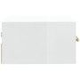 Mesitas de noche de pared 2 uds blanco brillo 35x35x20 cm de vidaXL, Mesitas de noche - Ref: Foro24-812847, Precio: 44,01 €, ...