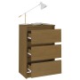 2 solid pine wood bedside tables in honey brown color. by vidaXL, Nightstands - Ref: Foro24-808090, Price: 67,61 €, Discount: %