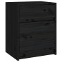 Mesita de noche madera maciza de pino negro 40x31x50 cm de vidaXL, Mesitas de noche - Ref: Foro24-808131, Precio: 46,99 €, De...