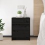 Mesita de noche madera maciza de pino negro 40x31x50 cm de vidaXL, Mesitas de noche - Ref: Foro24-808131, Precio: 46,99 €, De...