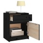 Mesita de noche madera maciza de pino negro 40x31x50 cm de vidaXL, Mesitas de noche - Ref: Foro24-808131, Precio: 46,99 €, De...