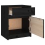 Mesita de noche madera maciza de pino negro 40x31x50 cm de vidaXL, Mesitas de noche - Ref: Foro24-808131, Precio: 46,99 €, De...