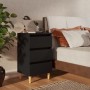 Bedside table with solid black wood legs 40x35x69 cm by vidaXL, Nightstands - Ref: Foro24-805889, Price: 54,50 €, Discount: %