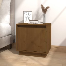 Honey brown solid pine wood bedside table 40x30x40cm by vidaXL, Nightstands - Ref: Foro24-813311, Price: 26,99 €, Discount: %