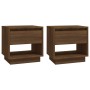 Nightstands 2 pcs oak brown engineered wood 45x34x44 cm by vidaXL, Nightstands - Ref: Foro24-812986, Price: 87,34 €, Discount: %