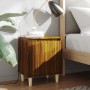 2 pcs bedside tables with oak brown wooden legs 40x30x50cm by vidaXL, Nightstands - Ref: Foro24-813115, Price: 43,40 €, Disco...