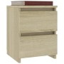 Bedside table 2 pcs Sonoma oak-colored chipboard 30x30x40 cm by vidaXL, Nightstands - Ref: Foro24-800520, Price: 63,72 €, Dis...