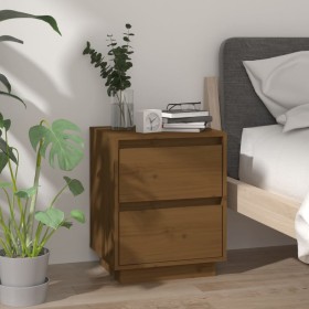 Honey brown solid pine wood bedside table 40x35x50 cm by vidaXL, Nightstands - Ref: Foro24-813321, Price: 47,04 €, Discount: %