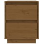 Mesita de noche madera maciza de pino marrón miel 40x35x50 cm de vidaXL, Mesitas de noche - Ref: Foro24-813321, Precio: 47,04...