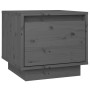 Mesita de noche madera maciza de pino gris 35x34x32 cm de vidaXL, Mesitas de noche - Ref: Foro24-813399, Precio: 32,90 €, Des...