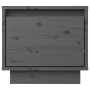 Mesita de noche madera maciza de pino gris 35x34x32 cm de vidaXL, Mesitas de noche - Ref: Foro24-813399, Precio: 32,90 €, Des...