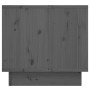 Mesita de noche madera maciza de pino gris 35x34x32 cm de vidaXL, Mesitas de noche - Ref: Foro24-813399, Precio: 32,90 €, Des...