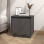 Solid gray pine wood bedside table 40x30x40 cm by vidaXL, Nightstands - Ref: Foro24-813309, Price: 35,13 €, Discount: %