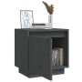 Solid gray pine wood bedside table 40x30x40 cm by vidaXL, Nightstands - Ref: Foro24-813309, Price: 35,13 €, Discount: %