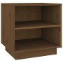 Mesita de noche de madera maciza de pino marrón miel 40x34x40cm de vidaXL, Mesitas de noche - Ref: Foro24-813331, Precio: 30,...