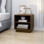 Solid pine wood honey brown bedside table 40x34x40cm by vidaXL, Nightstands - Ref: Foro24-813331, Price: 30,30 €, Discount: %