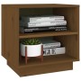 Solid pine wood honey brown bedside table 40x34x40cm by vidaXL, Nightstands - Ref: Foro24-813331, Price: 30,30 €, Discount: %