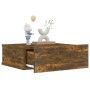 Floating bedside table 2 units smoked oak wood 40x30x15cm by vidaXL, Nightstands - Ref: Foro24-815283, Price: 30,08 €, Discou...