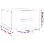 Mesitas de noche de pared 2 uds negro 35x35x20 cm de vidaXL, Mesitas de noche - Ref: Foro24-812837, Precio: 41,56 €, Descuent...