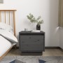 Bedside tables 2 units solid pine wood gray 35x34x32 cm by vidaXL, Nightstands - Ref: Foro24-813400, Price: 57,78 €, Discount: %