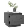 Bedside tables 2 units solid pine wood gray 35x34x32 cm by vidaXL, Nightstands - Ref: Foro24-813400, Price: 57,78 €, Discount: %